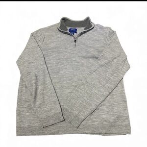 APT.9 Men's XL Gray Soft 1/4 Zip Sweater Wool Blend